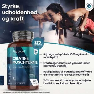 Bedste Kreatin Tilskud 2024 (De 6 bedste er kåret) 2 kreatin-monohydrat-ww-dk-2