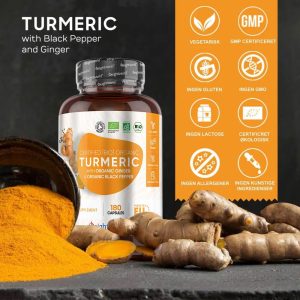Bedste Gurkemeje Piller 2024 (De 5 bedste er kåret) 4 turmeric-with-black-pepper-and-ginger-dk-03